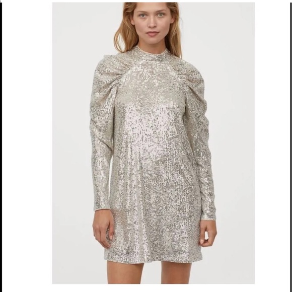 h and m sequin dresses